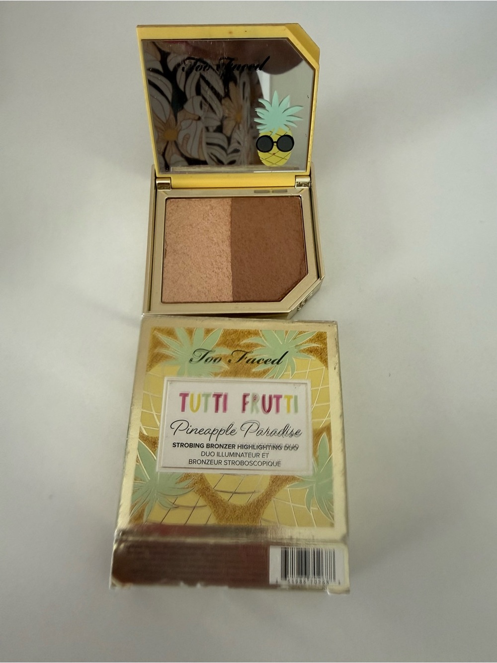 Too Faced Tutti Frutti Pineapple Paradise Bronzer & Highlighter - Peachy Brown